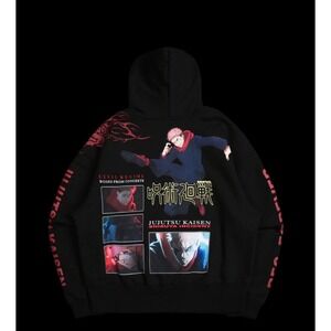 CIVIL REGIME X JUJUTSU KAISEN YUJI ITADORI "ITADORI REGIME" HOODIE L